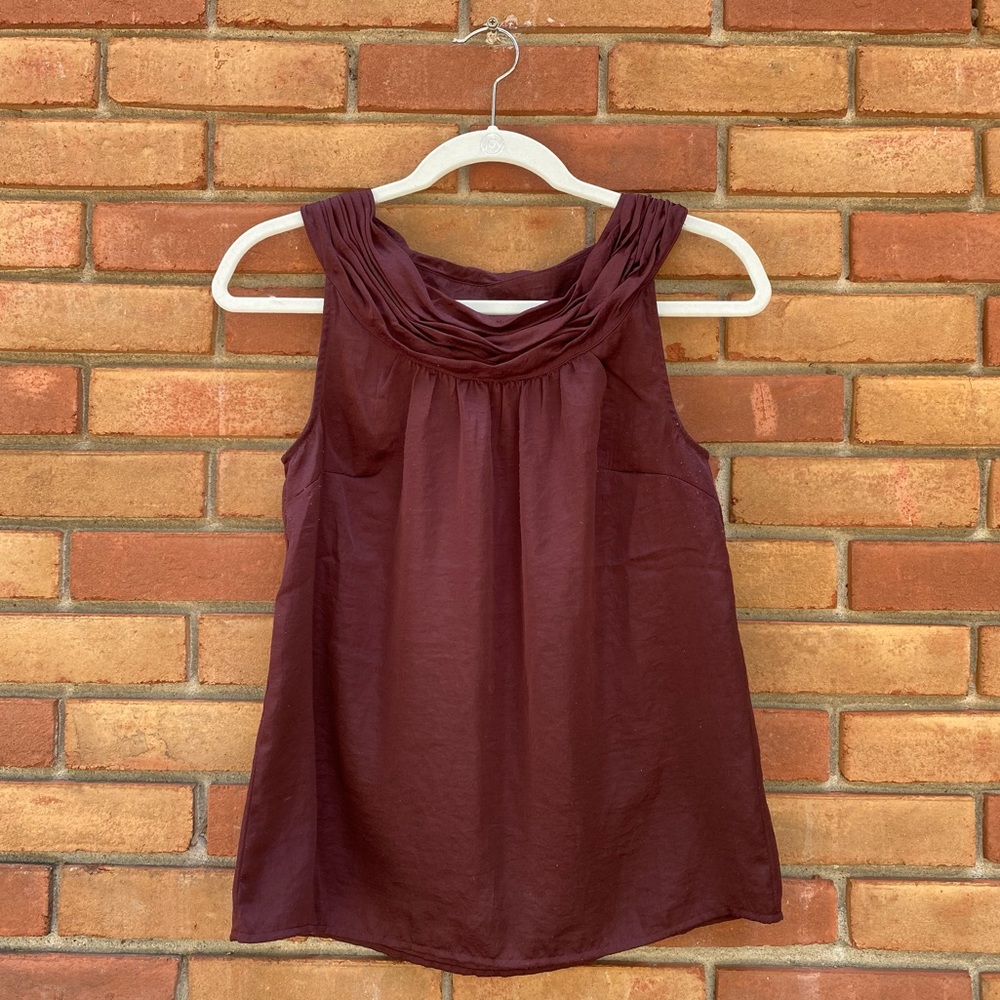 Loft Small Petite Maroon Tank